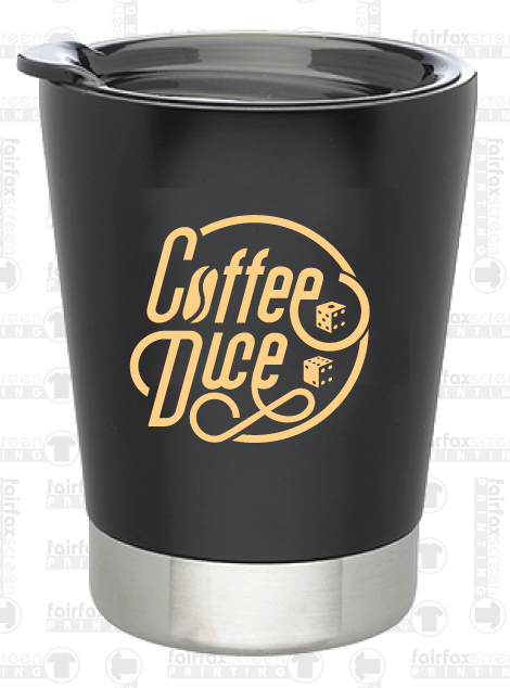 Coffee Dice 12oz coffee tumbler – Bettor Media, LLC