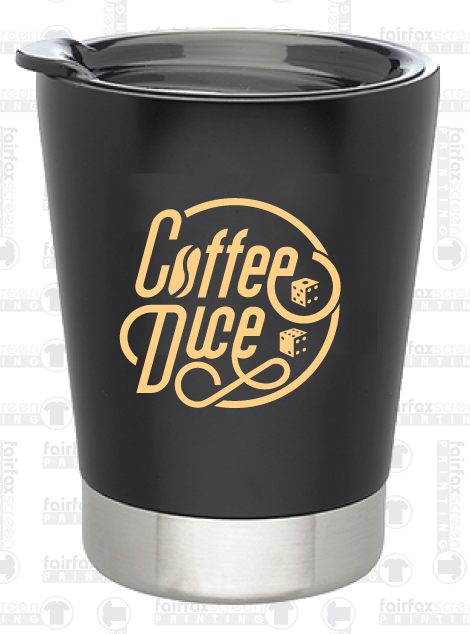 Coffee Dice 12oz coffee tumbler